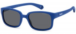 Gafas Junior - Polaroid Junior - PLD K008/S - FLL (M9) MATTE BLUE // GREY POLARIZED
