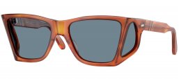 Gafas de Sol - Persol - PO0009 - 96/56 TERRA DI SIENA // LIGHT BLUE