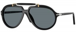 Gafas de Sol - Persol - PO0202S - 95/3R BLACK // DARK BLUE POLARIZED