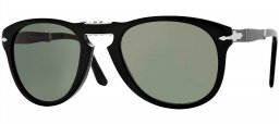 Gafas de Sol - Persol - PO0714 FOLDING - 95/31 BLACK // CRYSTAL GREEN
