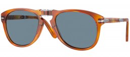 Gafas de Sol - Persol - PO0714SM STEVE MCQUEEN - 96/56 LIGHT HAVANA // BLUE