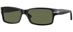 Gafas de Sol - Persol - PO2803S - 95/58 BLACK // CRYSTAL GREEN POLARIZED