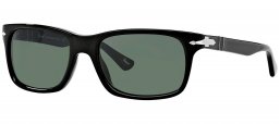 Gafas de Sol - Persol - PO3048S - 95/31 BLACK //  CRYSTAL GREEN