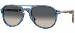 Gafas de Sol - Persol - PO3235S - 120271  TRANSPARENT NAVY BLUE // GREY GRADIENT