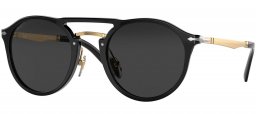 Gafas de Sol - Persol - PO3264S - 95/48 BLACK GOLD // BLACK POLARIZED