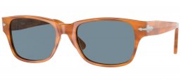 Gafas de Sol - Persol - PO3288S - 960/56 STRIPED BROWN // LIGHT BLUE