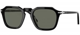 Gafas de Sol - Persol - PO3292S - 95/58 BLACK // GREEN POLARIZED