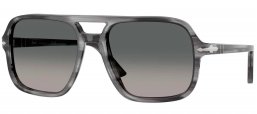 Gafas de Sol - Persol - PO3328S - 119271  STRIPED GREY // DARK GREY GRADIENT