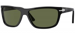 Gafas de Sol - Persol - PO3342S - 95/58 BLACK // GREEN POLARIZED