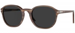 Gafas de Sol - Persol - PO3343S - 120848  STRIPED BROWN // BLACK REY POLARIZED