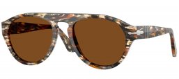 Gafas de Sol - Persol - PO3369S - 122157  PIRATE BLACK AMBER BROWN // BROWN POLARIZED
