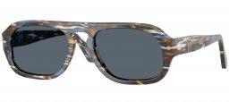 Gafas de Sol - Persol - PO3369S - 1222R5  FROST GREY NAUTICAL BLUE // BLUE