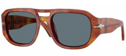 Gafas de Sol - Persol - PO3373S VINCENT - 96/56 TERRA DI SIENA // BLUE