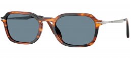Gafas de Sol - Persol - PO3381S - 123556  STRIPED BLACK BROWN // BLUE