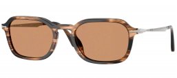 Gafas de Sol - Persol - PO3381S - 123653  STRIPED BLACK BROWN // BROWN