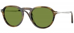 Gafas de Sol - Persol - PO3383S - 12374E  STRIPED BLACK OLIVE GREEN // GREEN