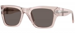 Gafas de Sol - Persol - PO3384S - 1229B1  TRANSPARENT BROWN GREY // DARK GREY
