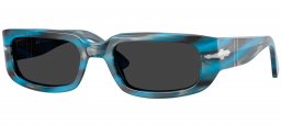 Gafas de Sol - Persol - PO3385S MEL - 123448  STRIPED BLUE GREY // BLACK POLARIZED