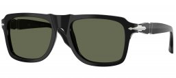 Gafas de Sol - Persol - PO8002S - 95/58  BLACK // GREEN POLARIZED