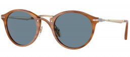 Gafas de Sol - Persol - PO3166S - 960/56 STRIPED BROWN // LIGHT BLUE