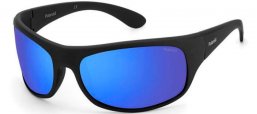 Sunglasses - Polaroid - 07886 - 0VK (5X) MATTE BLACK BLUE  // BLUE MIRROR POLARIZED