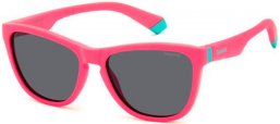 Frames Junior - Polaroid Junior - PLD 8056/S - 8KJ (M9) MATTE PINK // GREY POLARIZED