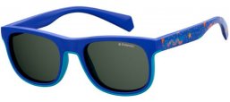 Lunettes Junior - Polaroid Junior - PLD 8035/S - PJP (M9) BLUE // GREY POLARIZED