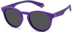 Lunettes Junior - Polaroid Junior - PLD 8048/S - 848 (M9) LILAC VIOLET // GREY POLARIZED