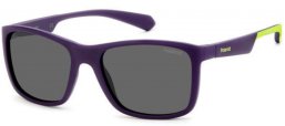 Frames Junior - Polaroid Junior - PLD 8053/S - 80Z (M9) MATTE BLUE GREEN // GREY POLARIZED