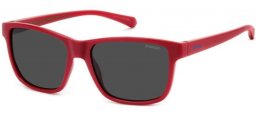 Frames Junior - Polaroid Junior - PLD 8067/S - C9A (M9) RED // GREY POLARIZED