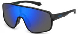 Frames Junior - Polaroid Junior - PLD 8070/S - 003 (5X) MATTE BLACK // BLUE MIRROR POLARIZED