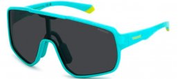 Frames Junior - Polaroid Junior - PLD 8070/S - TCF (M9) TURQUOISE // GREY POLARIZED