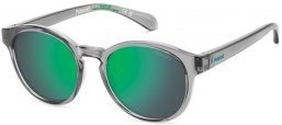 Gafas Junior - Polaroid Junior - PLD 8075/S - KB7 (5Z) GREY // GREY MIRROR GREEN POLARIZED
