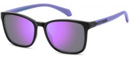 Gafas Junior - Polaroid Junior - PLD 8077/S - 1X2 (MF) BLACK LILAC // VIOLET MIRROR POLARIZED