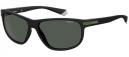 Sunglasses - Polaroid - PLD 2099/S - 7ZJ (M9) BLACK GREEN // GREY POLARIZED