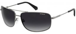 Sunglasses - Polaroid - PLD 2101/S - R80 (WJ) STEEL METAL DARK RUTHENIUM // GREY GRADIENT POLARIZED