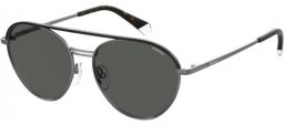 Sunglasses - Polaroid - PLD 2107/S/X - KJ1 (M9) DARK RUTHENIUM // GREY POLARIZED