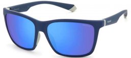 Lunettes de soleil - Polaroid - PLD 2126/S - XW0 (5X) BLUE GREY // BLUE MIRROR POLARIZED
