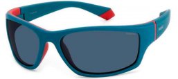 Sunglasses - Polaroid - PLD 2135/S - CLP (C3) TEAL RED // GREY POLARIZED
