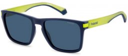 Sunglasses - Polaroid - PLD 2139/S - FLL (C3) MATTE BLUE // GREY POLARIZED