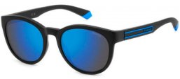 Lunettes de soleil - Polaroid - PLD 2150/S - OY4 (5X) BLACK AZURE // GREY BLUE MIRROR POLARIZED