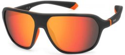 Gafas de Sol - Polaroid - PLD 2152/S - RC2 (OZ) MATTE BLACK ORANGE // RED MIRROR POLARIZED