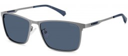Lunettes de soleil - Polaroid - PLD 2159/G/S/X - KJ1 (C3) DARK RUTHENIUM // BLUE GREY POLARIZED