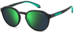 Gafas de Sol - Polaroid - PLD 2170/S/X - 3OL (78) MATTE BLACK GREEN // GREEN MIRROR POLARIZED HIGHT CONTRAST