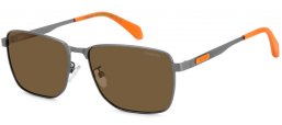 Sunglasses - Polaroid - PLD 2171/G/S/X - 7ZL (SP) MATTE DARK RUTHENIUM ORANGE // BRONZE POLARIZED