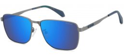 Sunglasses - Polaroid - PLD 2171/G/S/X - V6D (5X) MATTE DARK RUTHENIUM BLUE // BLUE MIRROR POLARIZED