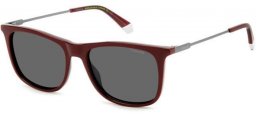 Sunglasses - Polaroid - PLD 4145/S/X - LHF (M9) BURGUNDY // GREY POLARIZED