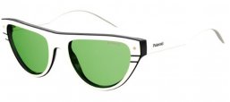 Sunglasses - Polaroid Premium - PLD 6087/S/X - 0XR (UC) IVORY BLACK // GREEN POLARIZED
