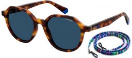 Sunglasses - Polaroid - PLD 6111/S - IPR (C3) HAVANA BLUE // GREY POLARIZED