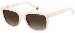 Sunglasses - Polaroid - PLD 6191/S - VK6 (LA) WHITE // BROWN GRADIENT POLARIZED
